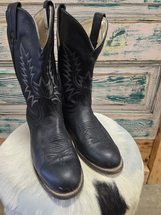 Black Roper Style Boots