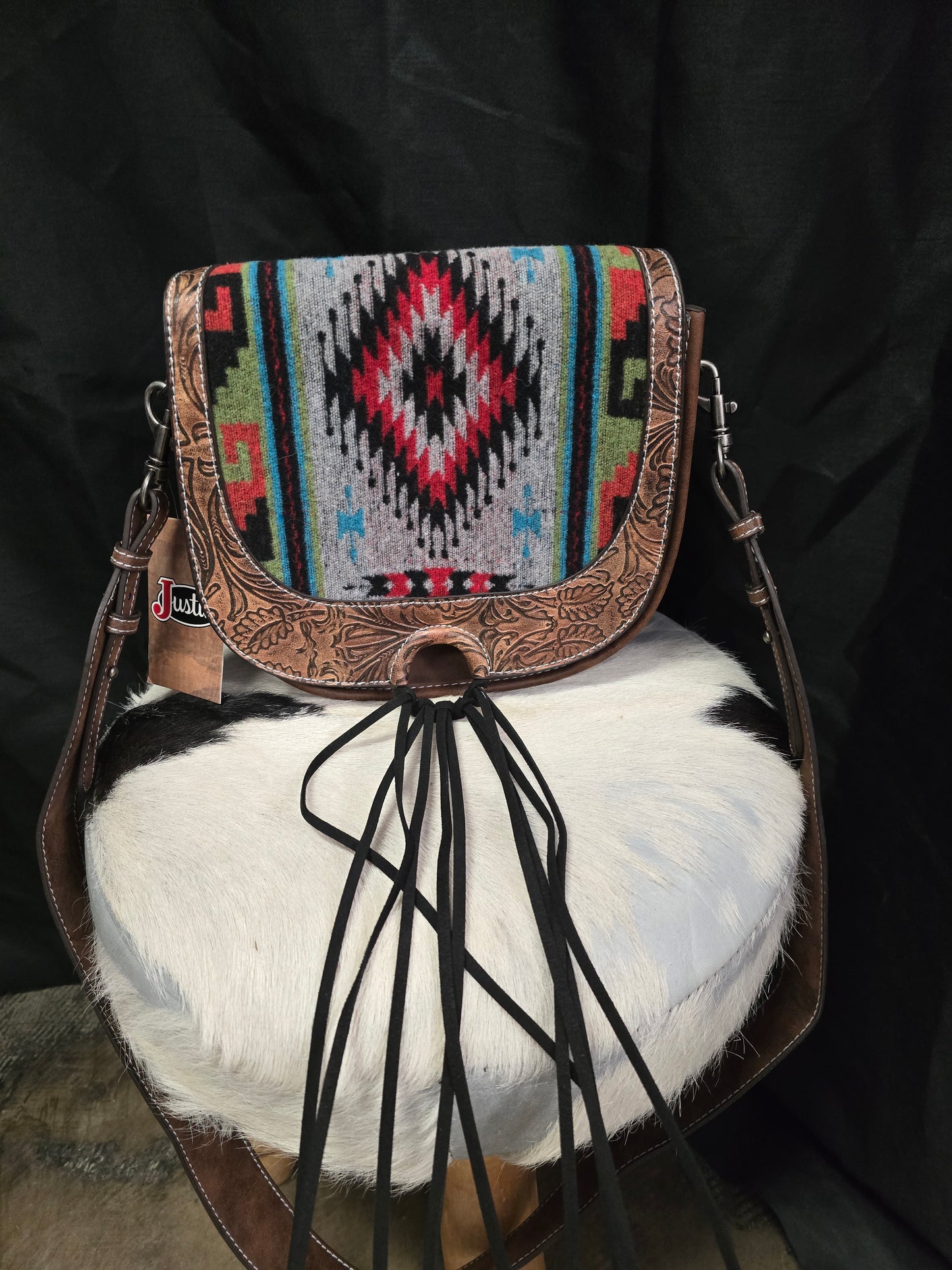 NEW Justin Blanket -Leather Purse