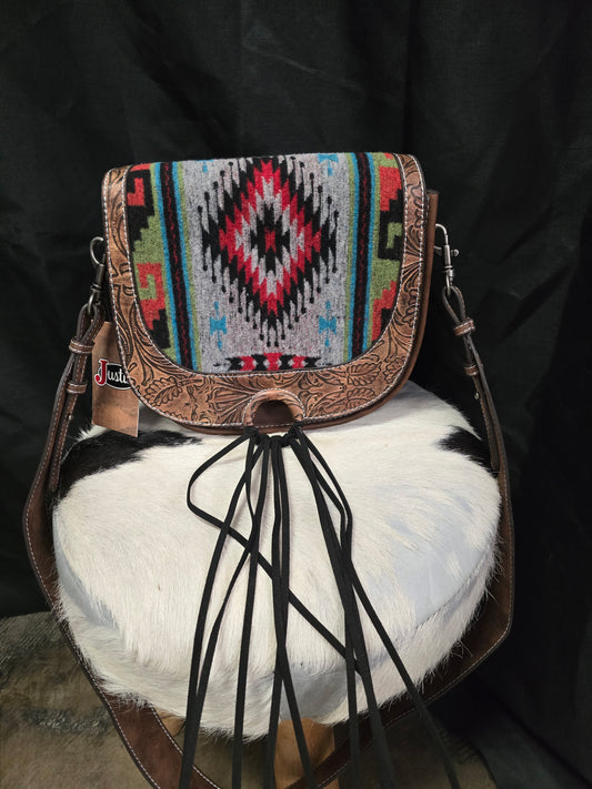 NEW Justin Blanket -Leather Purse