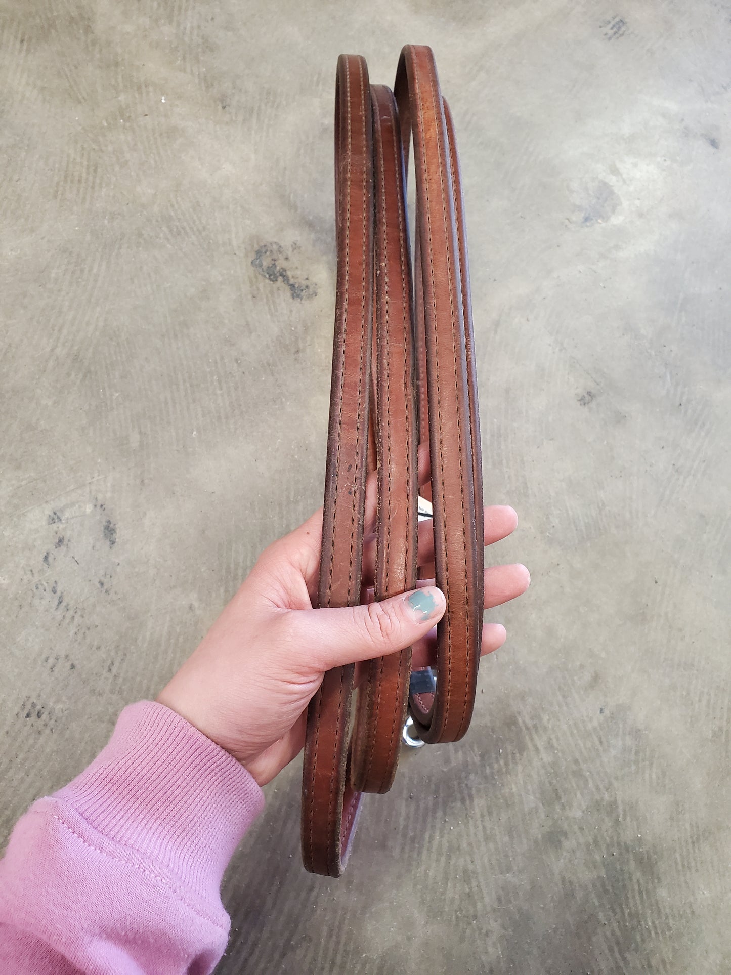 Leather Split Reins                      Double Stitched