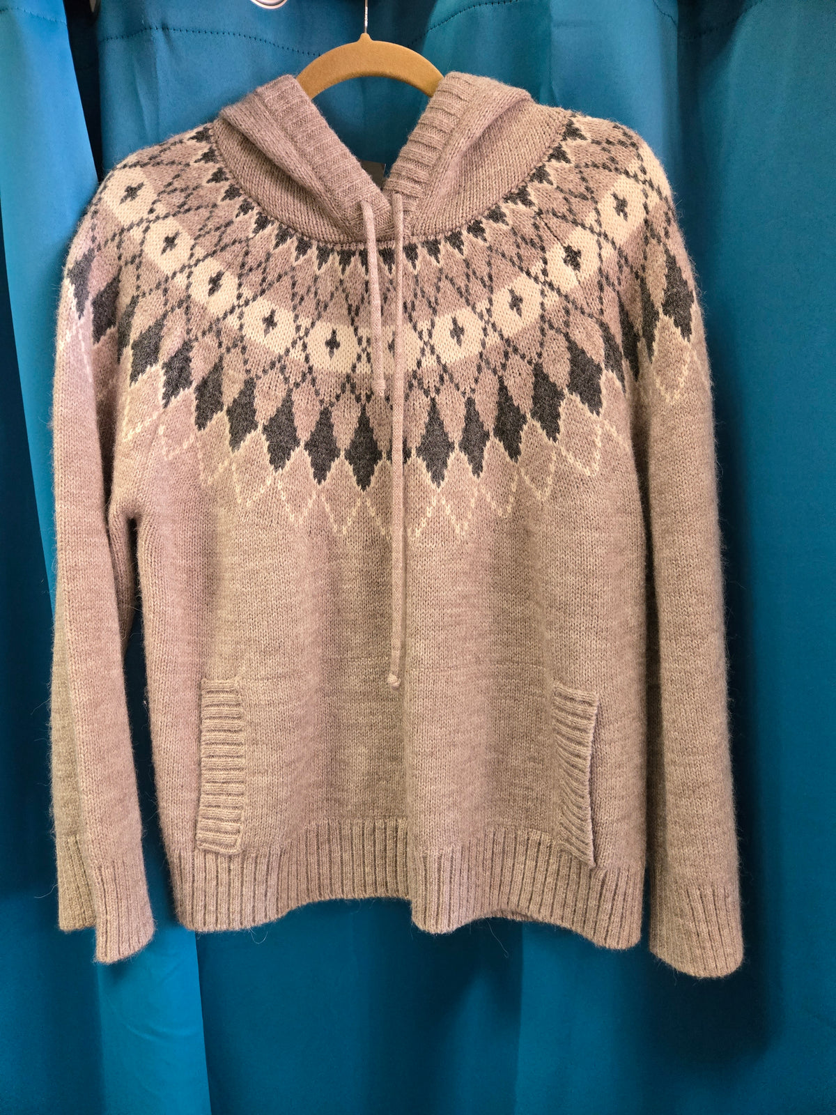 Ladies Knit Sweater-Hooded