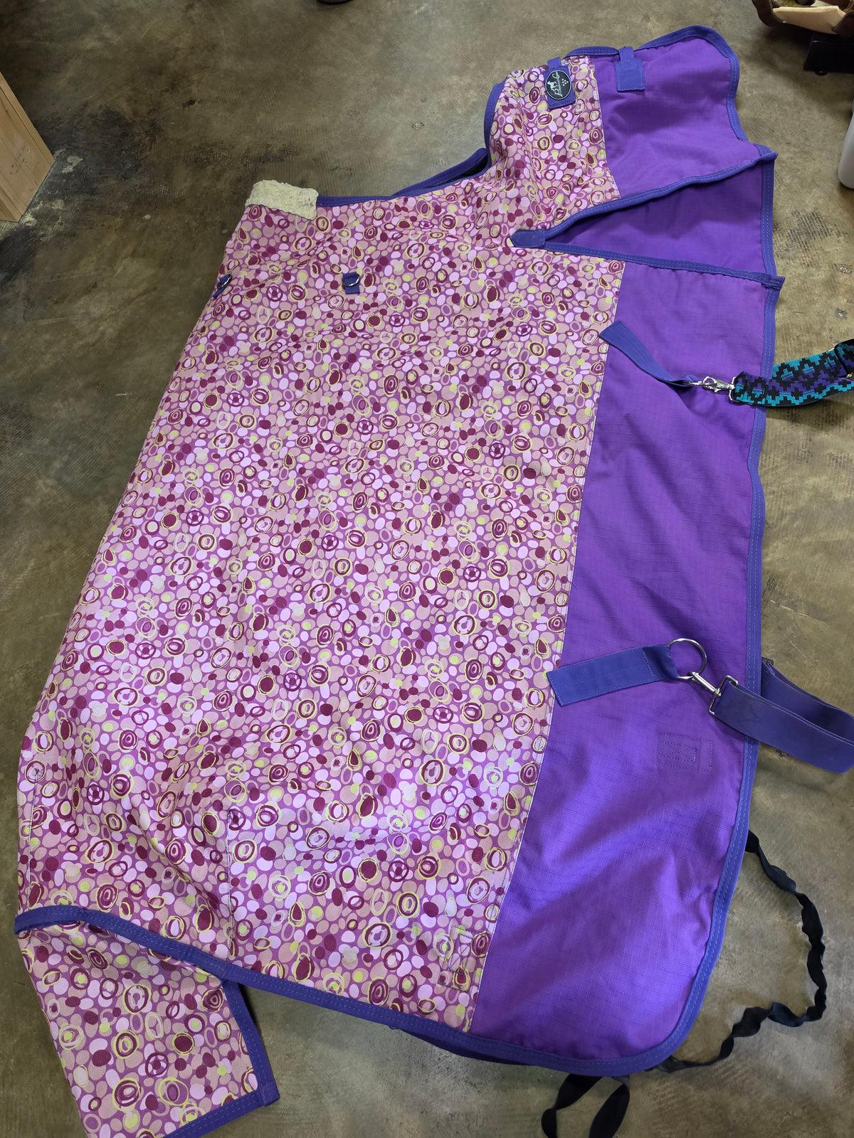 Pink Purple Print Winter Blanket
