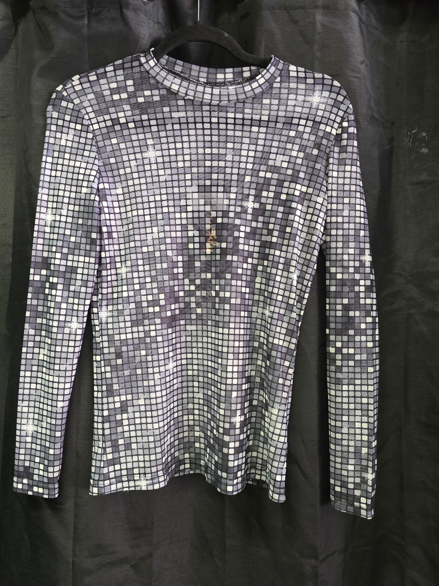 NEW Ladies Disco Mesh Shirt