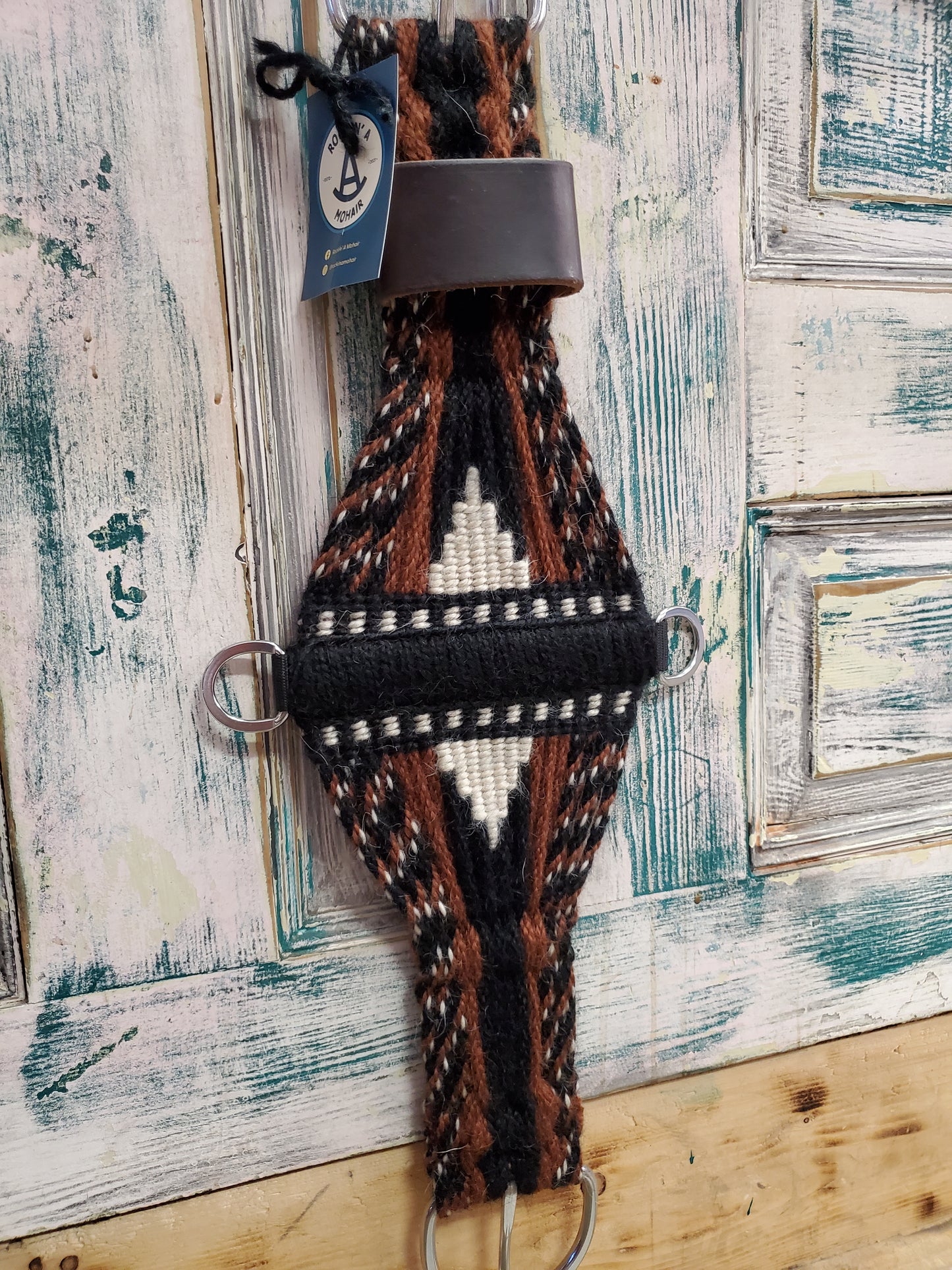 Black/Rust/Cream Mohair Cinch