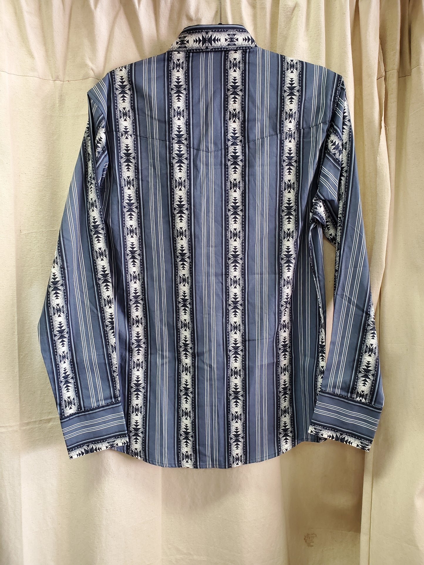Blue Striped Aztec Print W/Shirt NEW