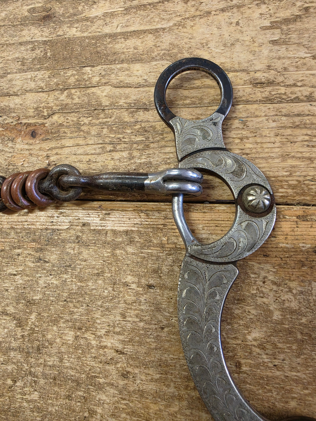 3 Pc. Snaffle- Silvered Shank