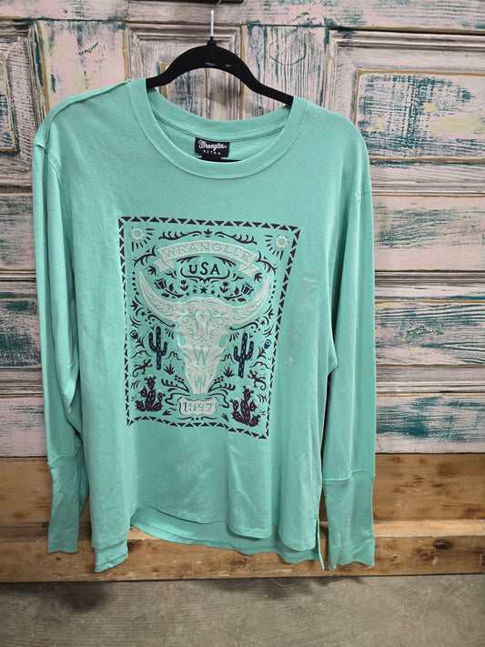 New Mint Long Slv. T- Shirt