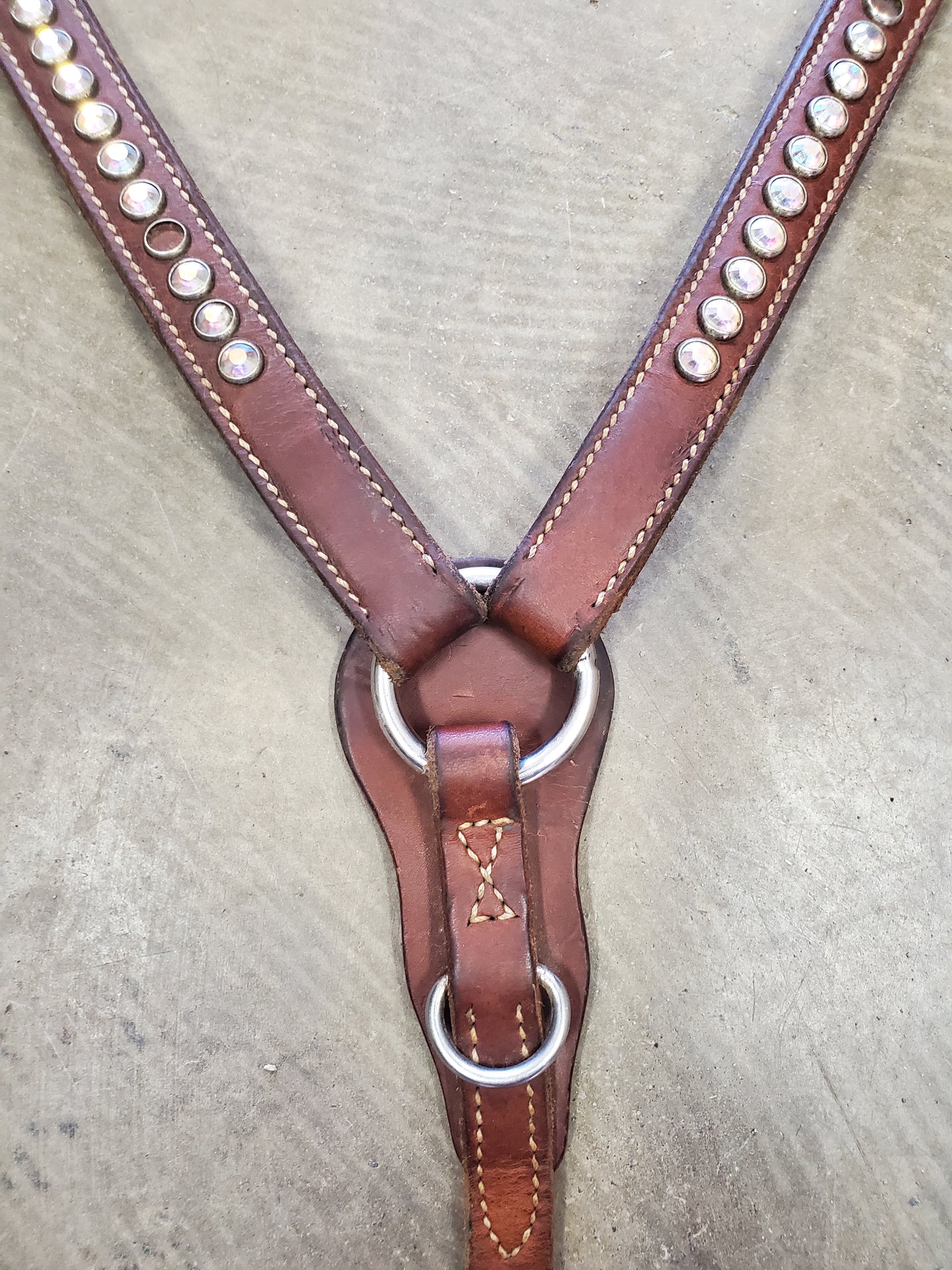 Rhinestone Detail Breast Collar