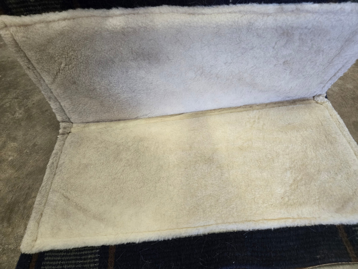 Navy Blanket Top/Fleece Pad