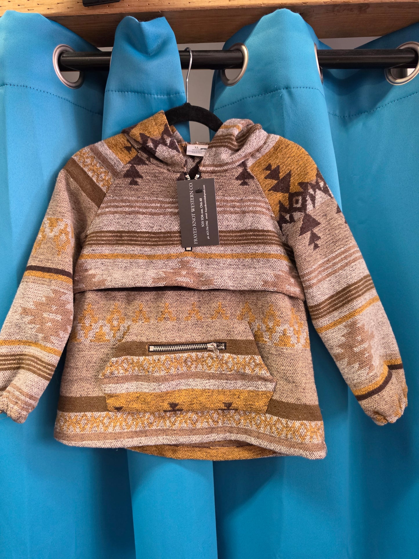Youth Aztec Blanket Shacket