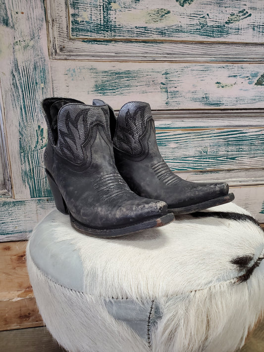 Grey Shortie Boots