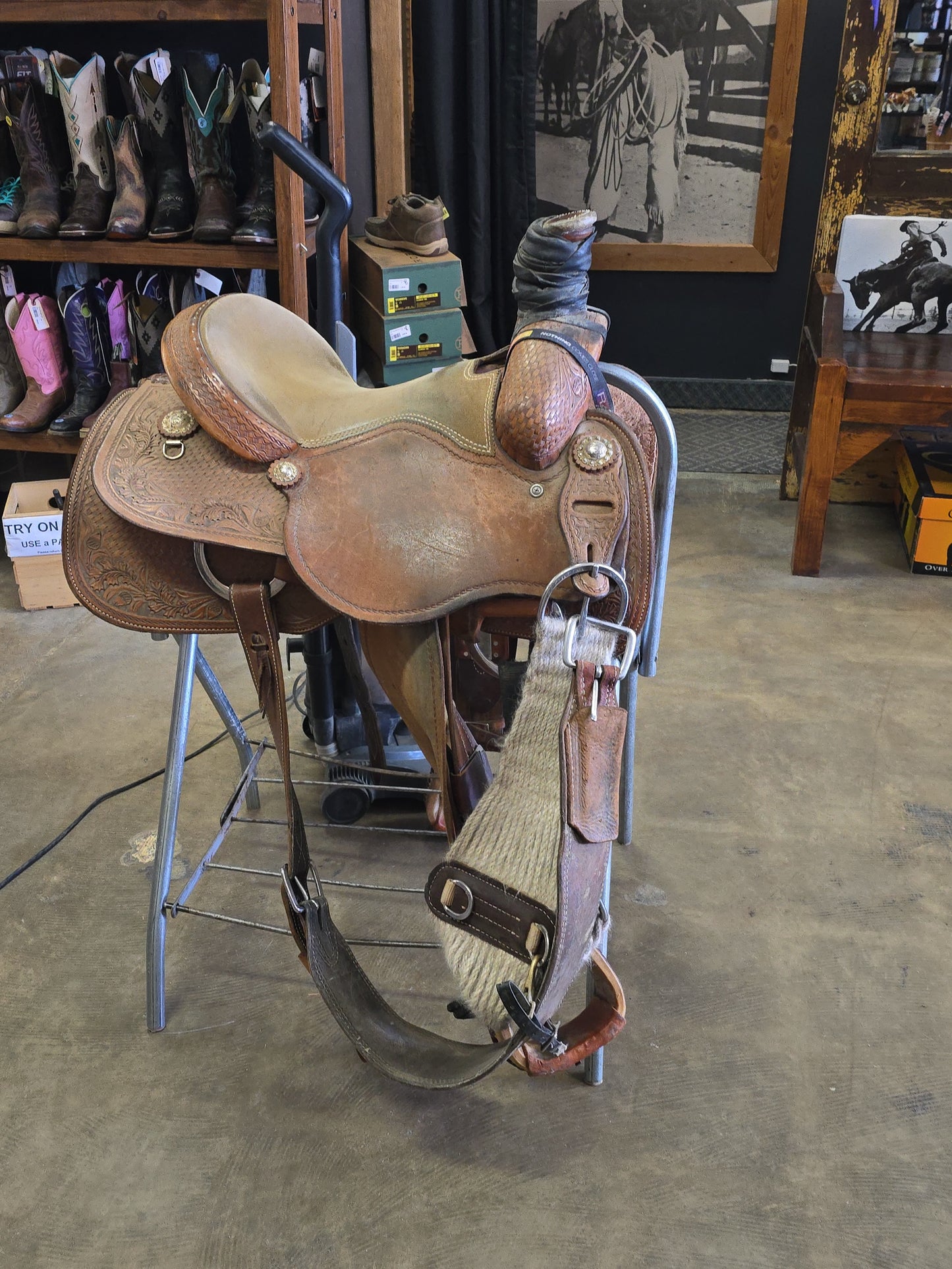 14 Inch Frontier Rope Saddle