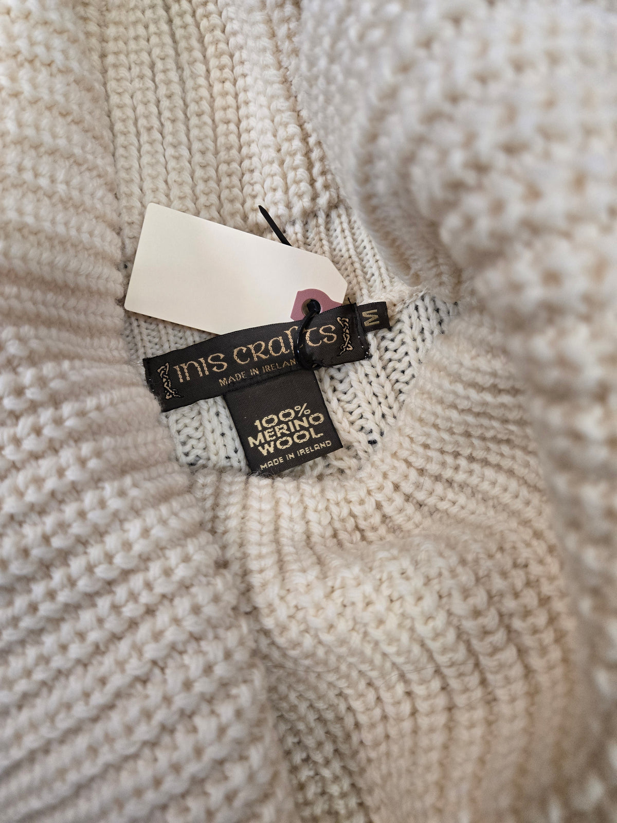 Cowl Neck Wool Cable Knit                            Sweater