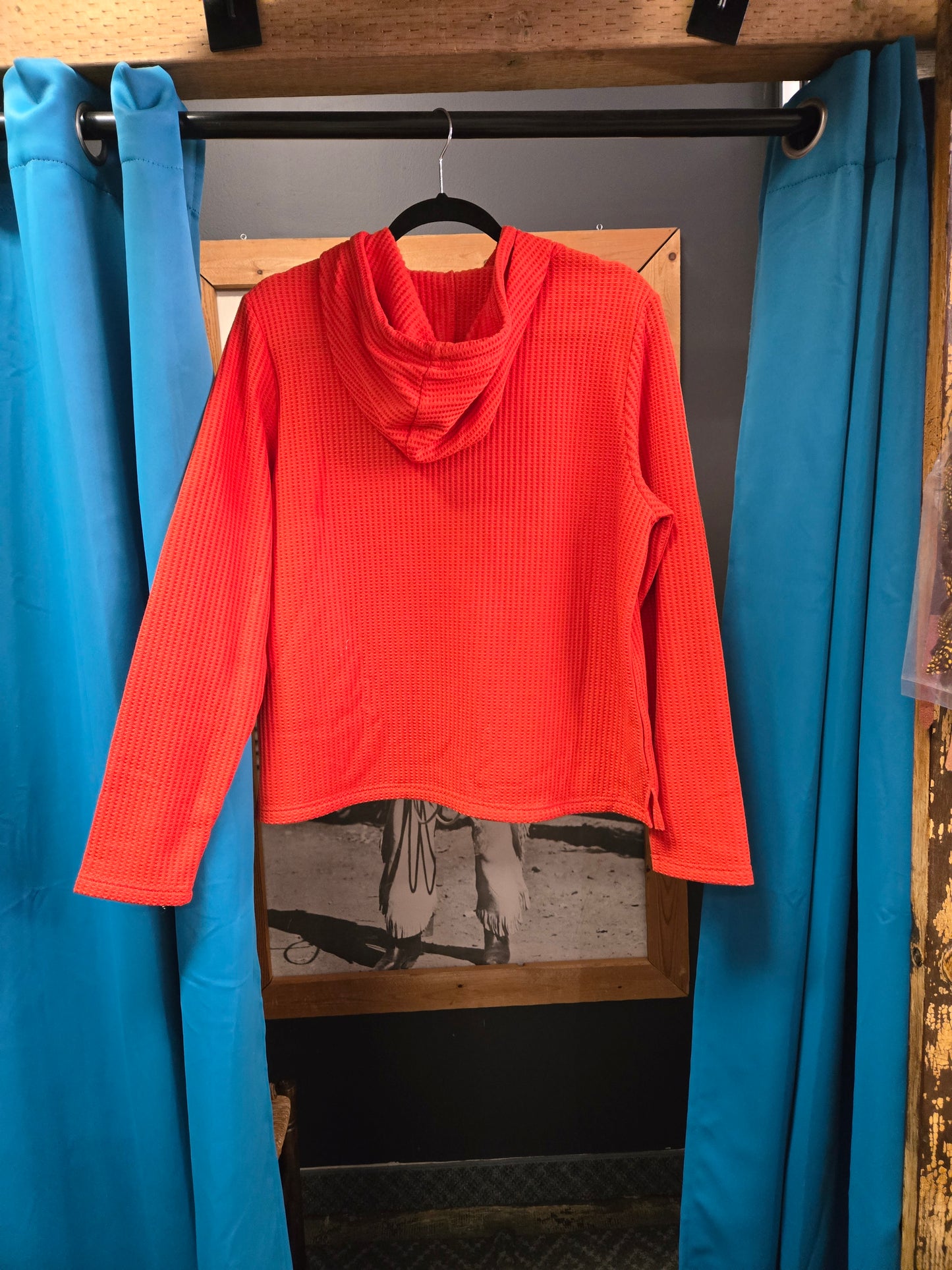 NEW Orange Waffle Knit Hoody
