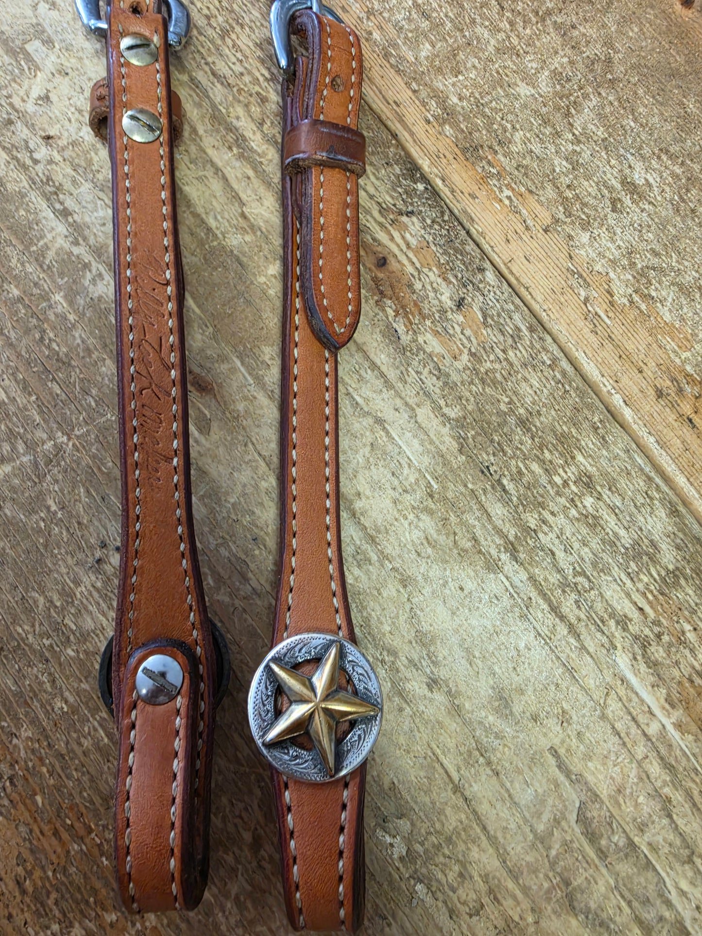 Split Ear Headstall- Star Conchos