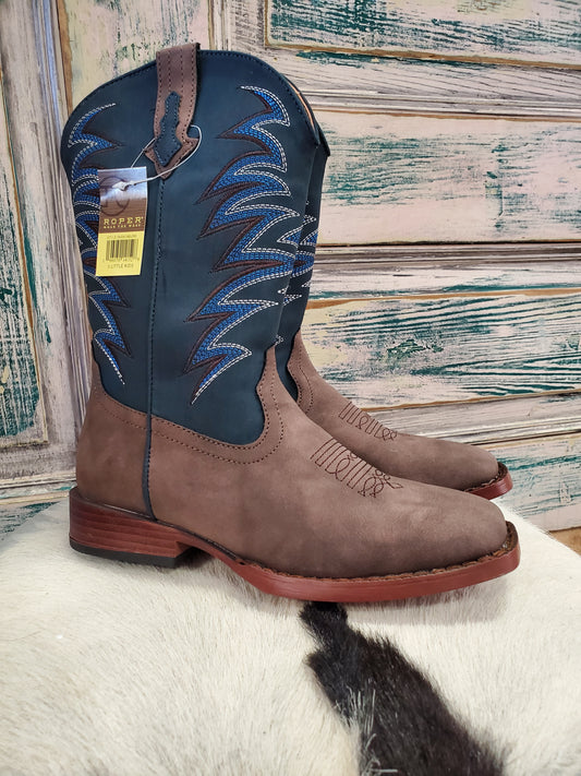 NEW Youth Blue Top Boot sz 11