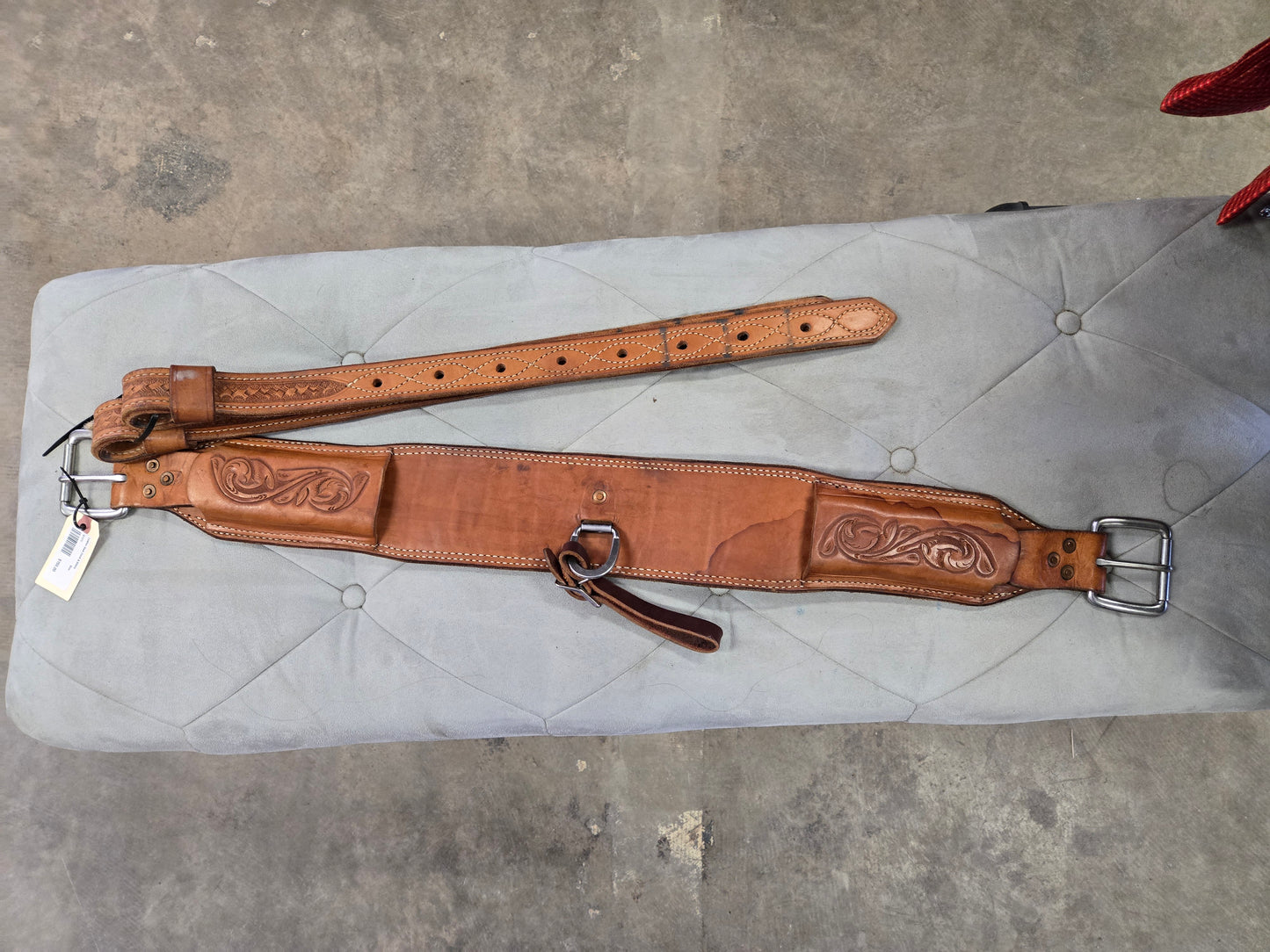 Leather Back Cinch & Billets