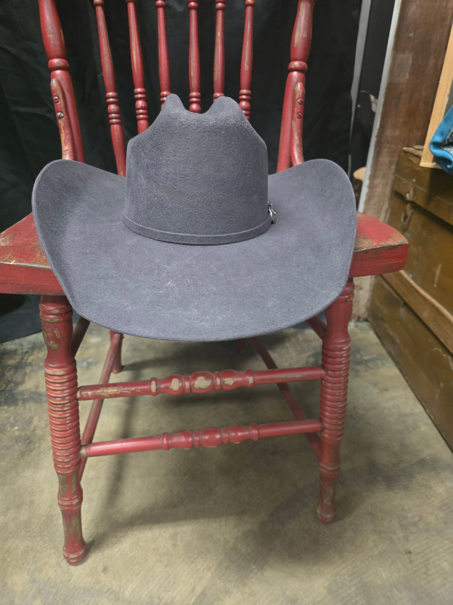 Like NEW Grey Wool Felt Hat