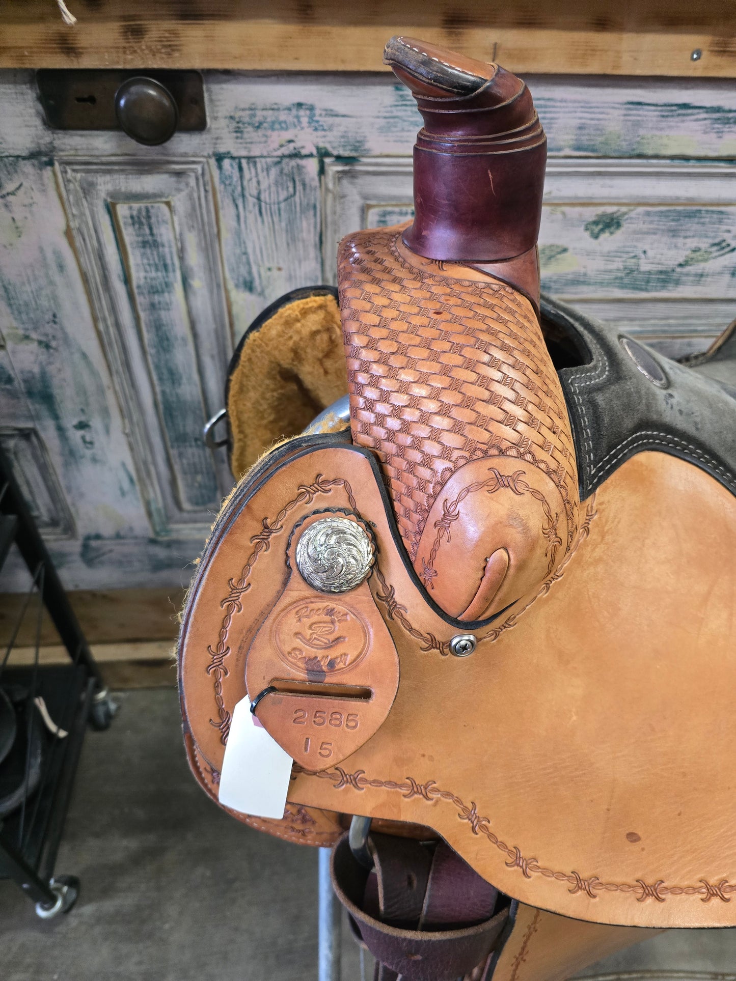 14.5 Inch Rockin R Rope Saddle