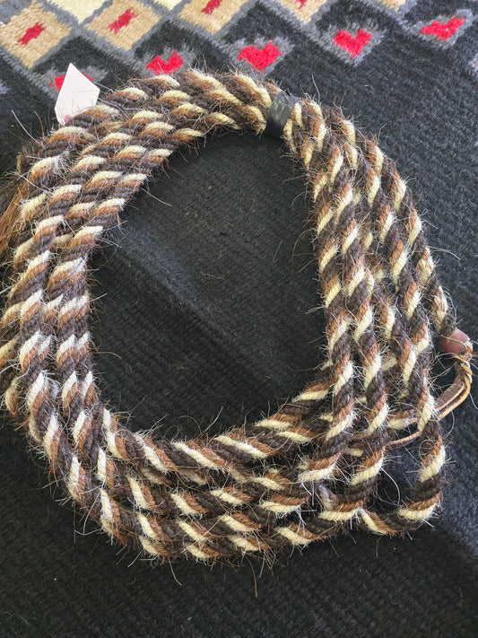 Horse Hair Mecate                 Tri Color-
