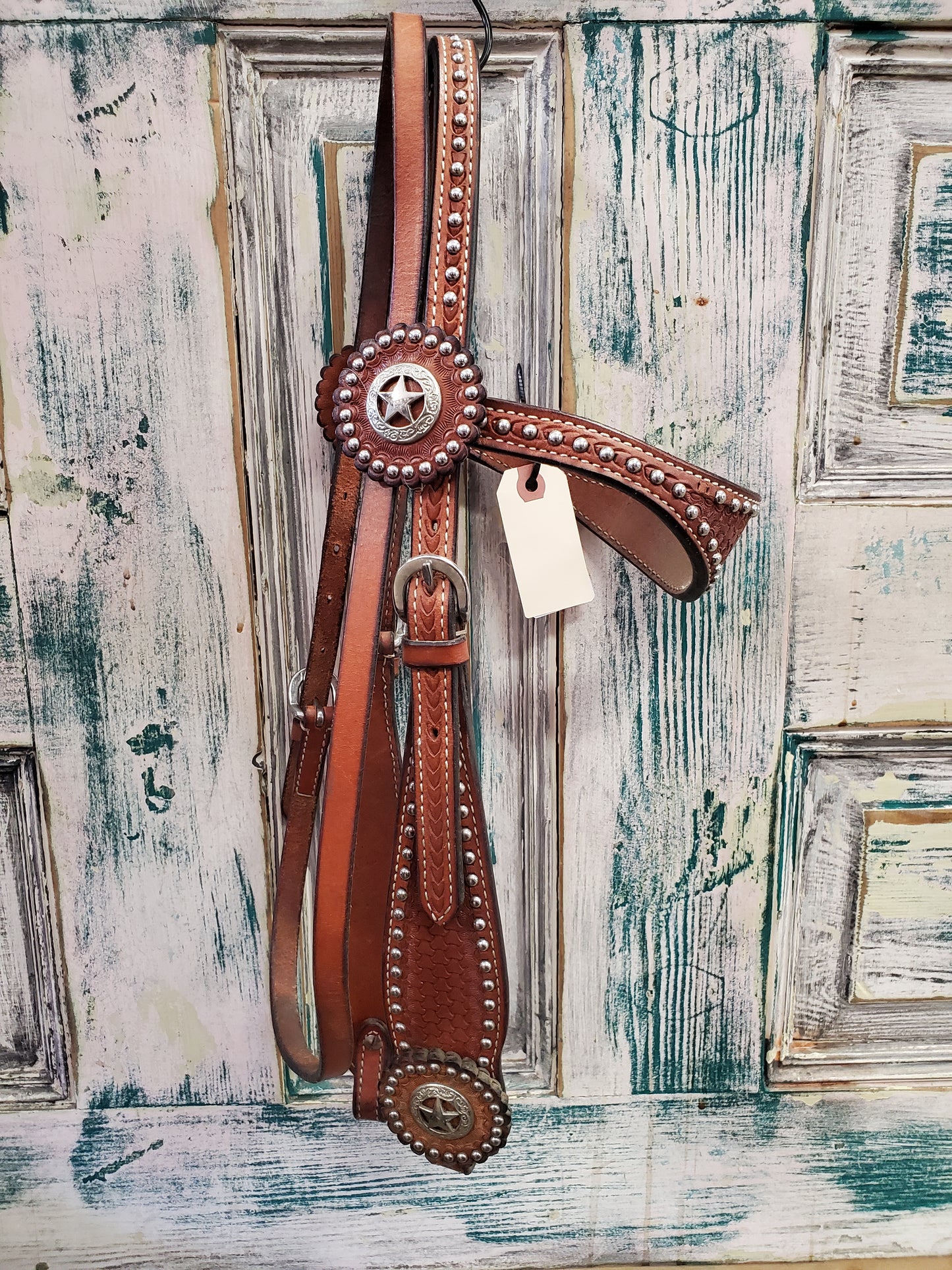 Browband Headstall/ Star Of Texas      Dot Details