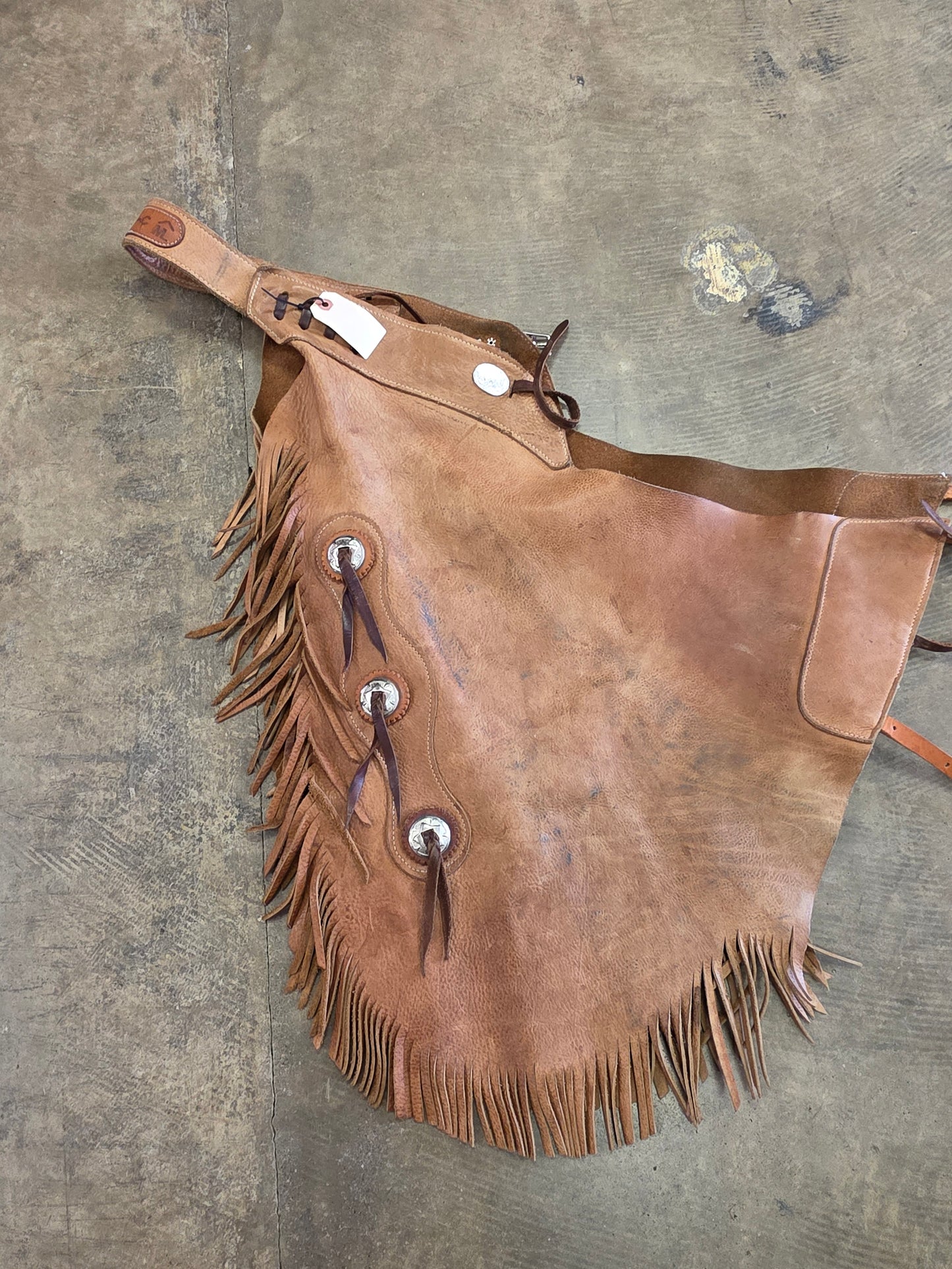 Leather Fringed Chinks