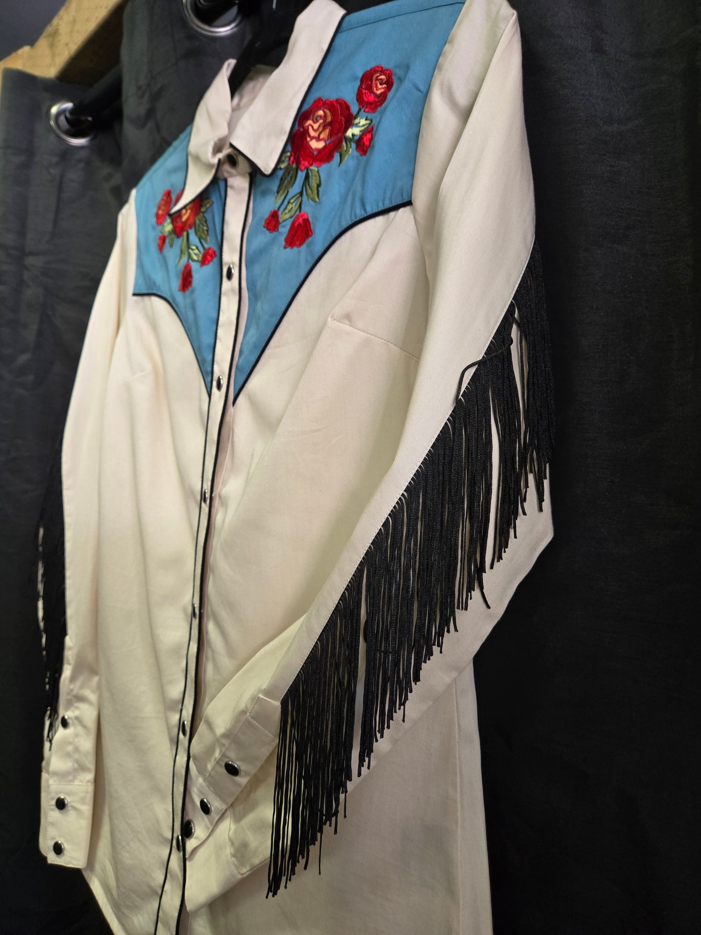 NEW Fringed Rose Yoke W/Shirt