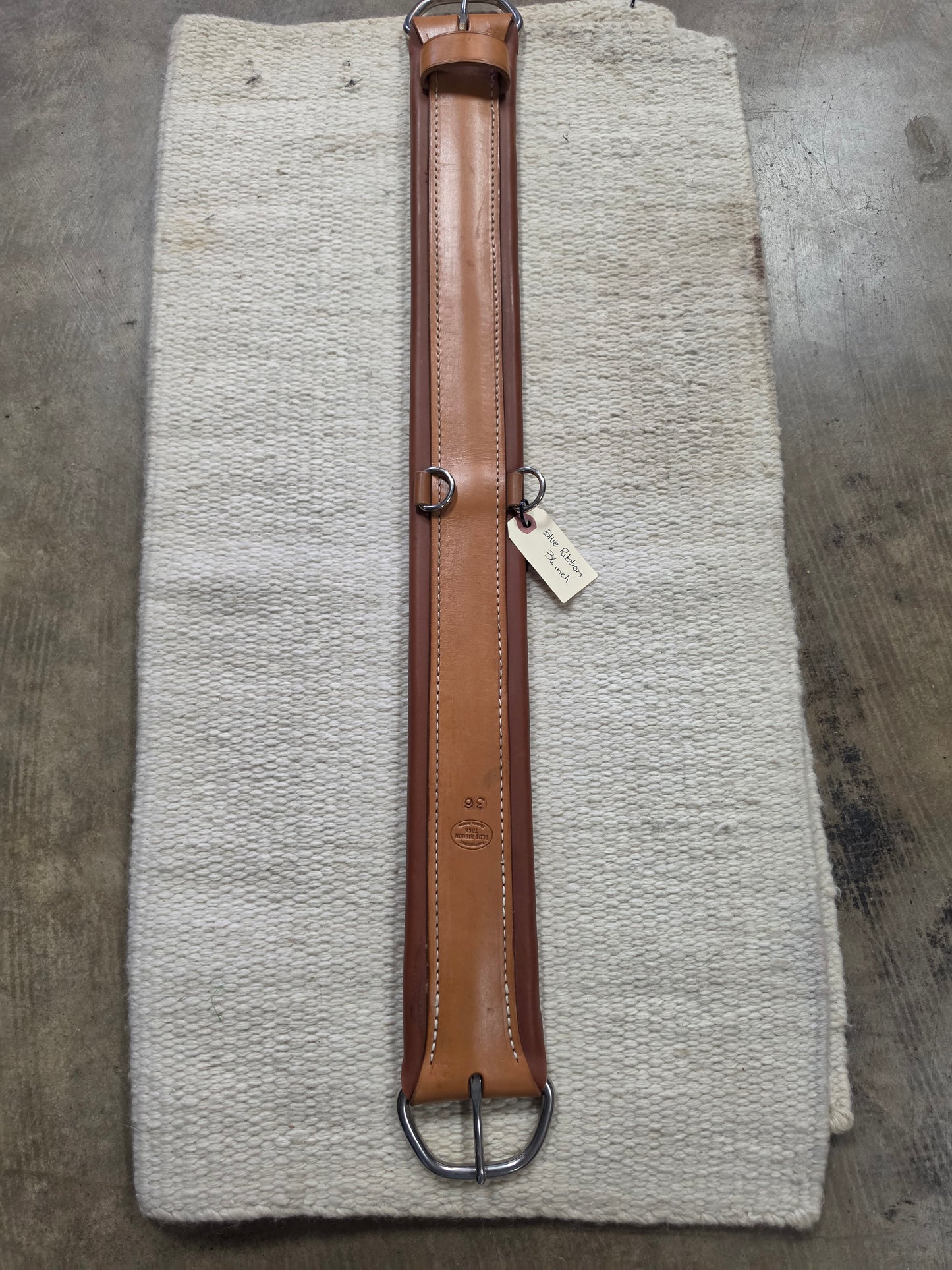 36 Inch Blue Ribbon Front Cinch