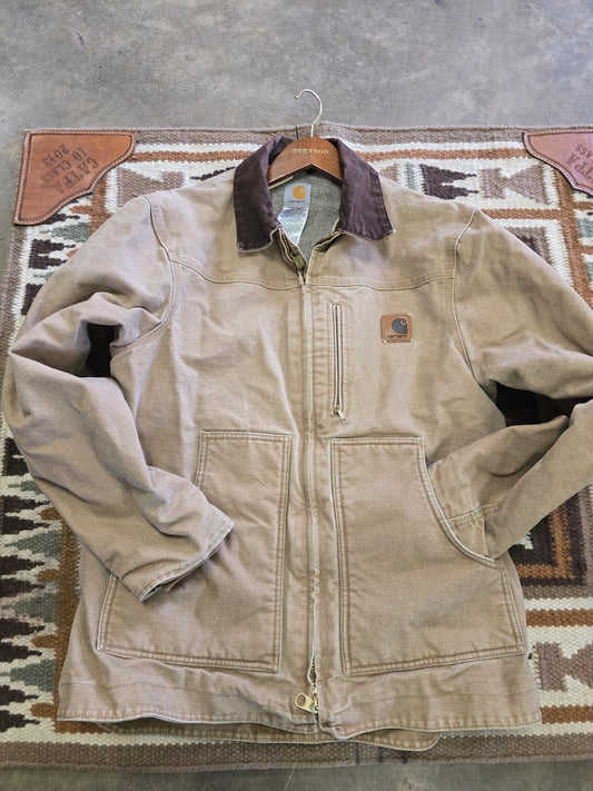 Tan Fleece Lined Carhartt Jacket