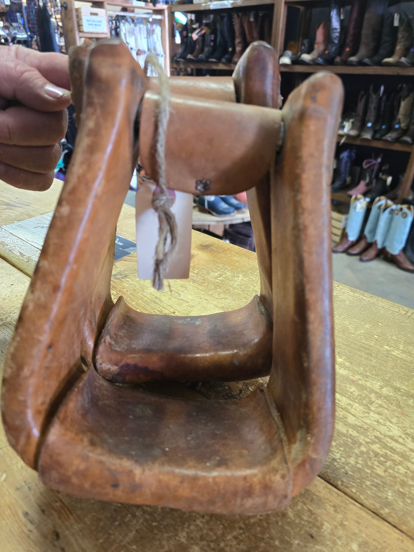 Leather Wrapped Stirrups