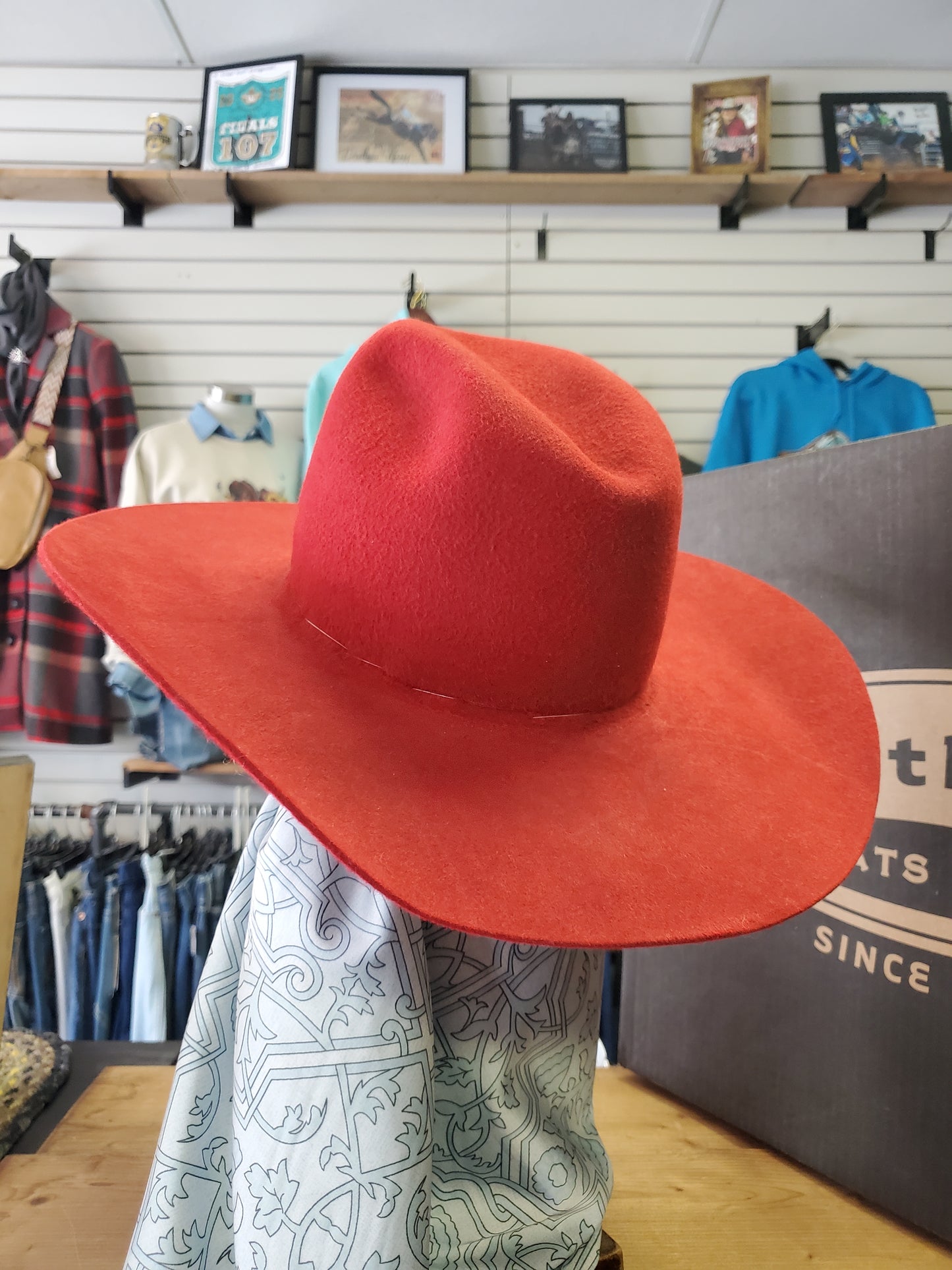 Red JWT Felt Hat (Custom Made)