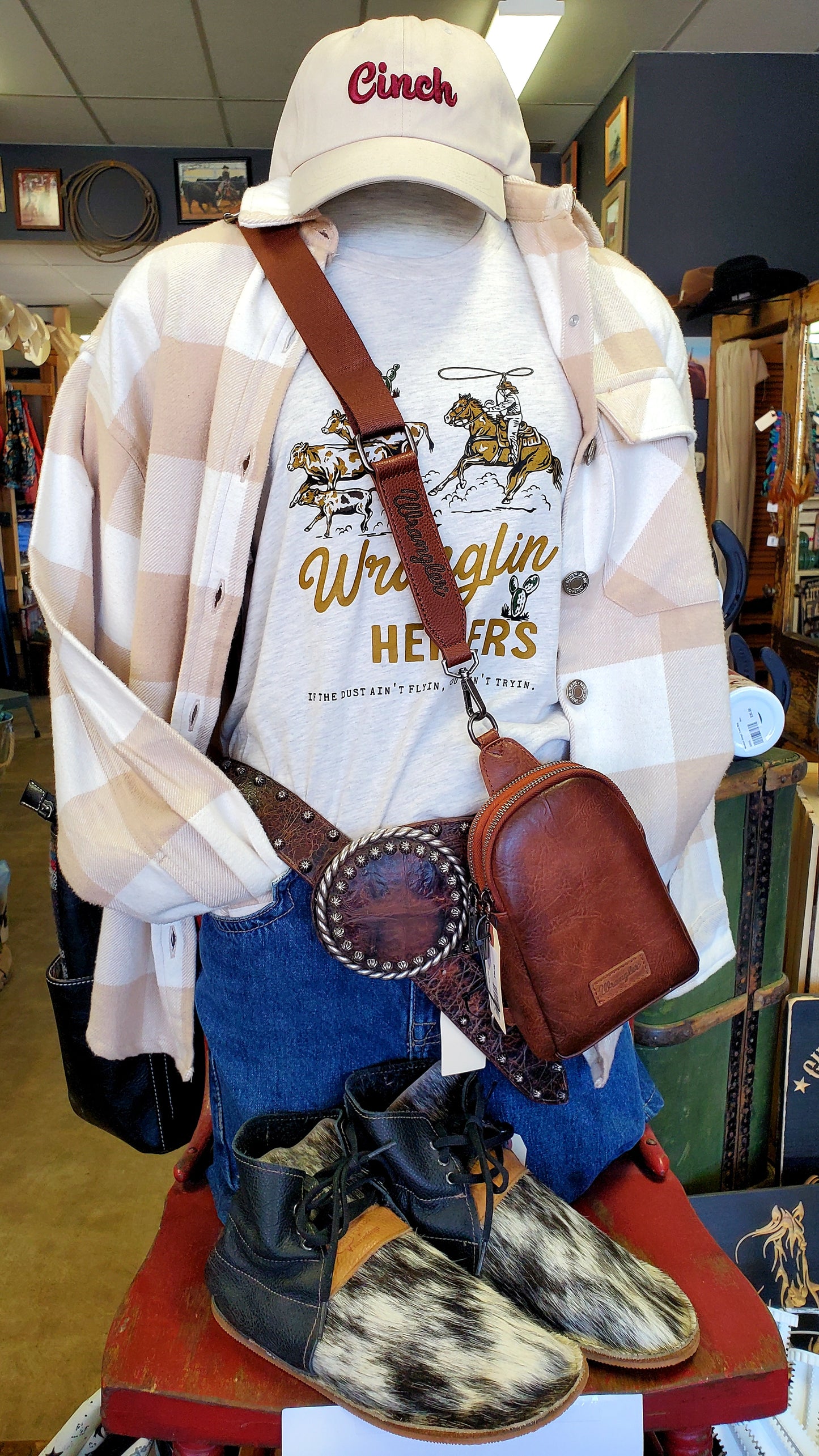 Wrangler Cross Body Bag Brown