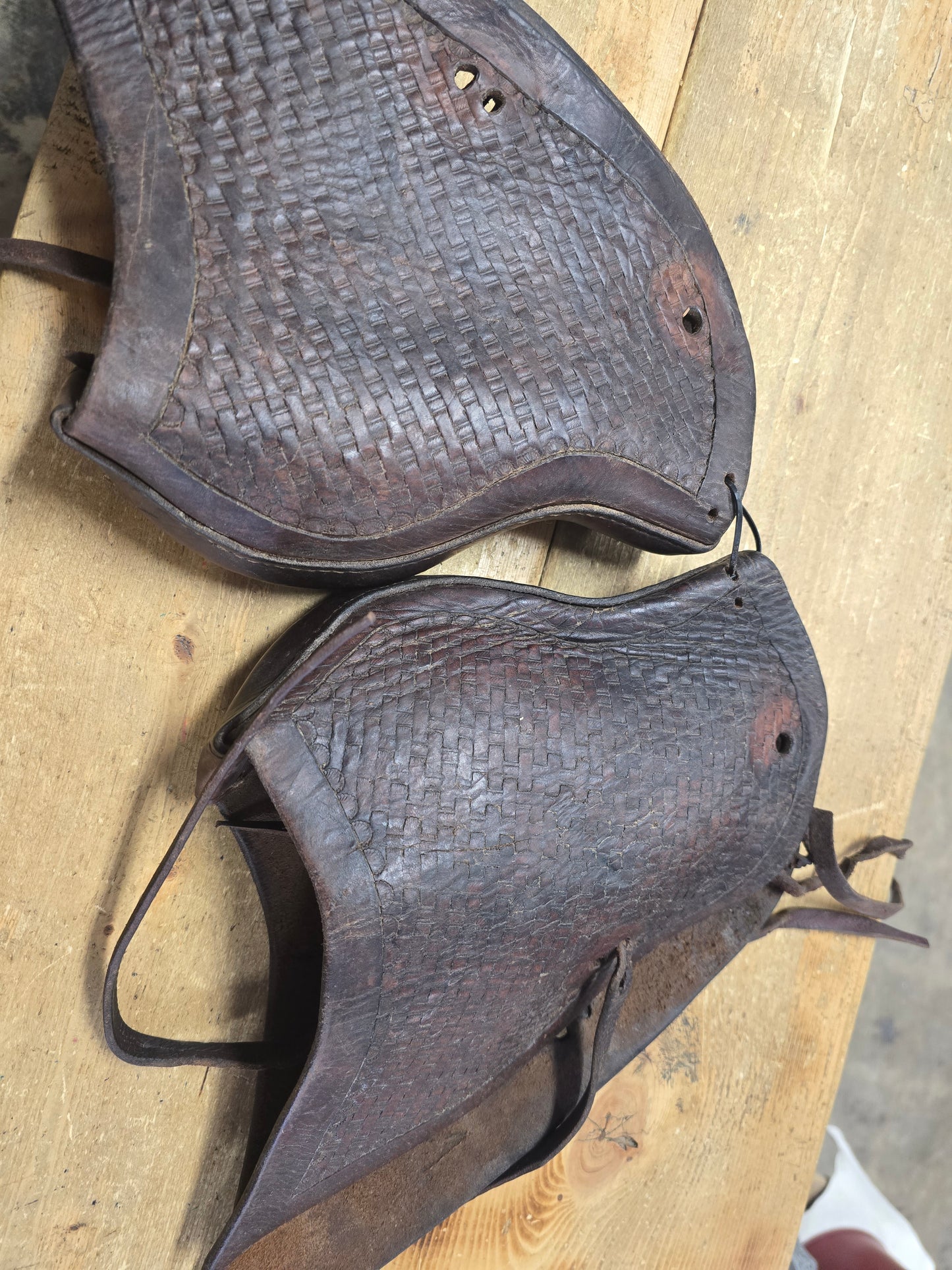 Leather Tapederos/ No Stirrups