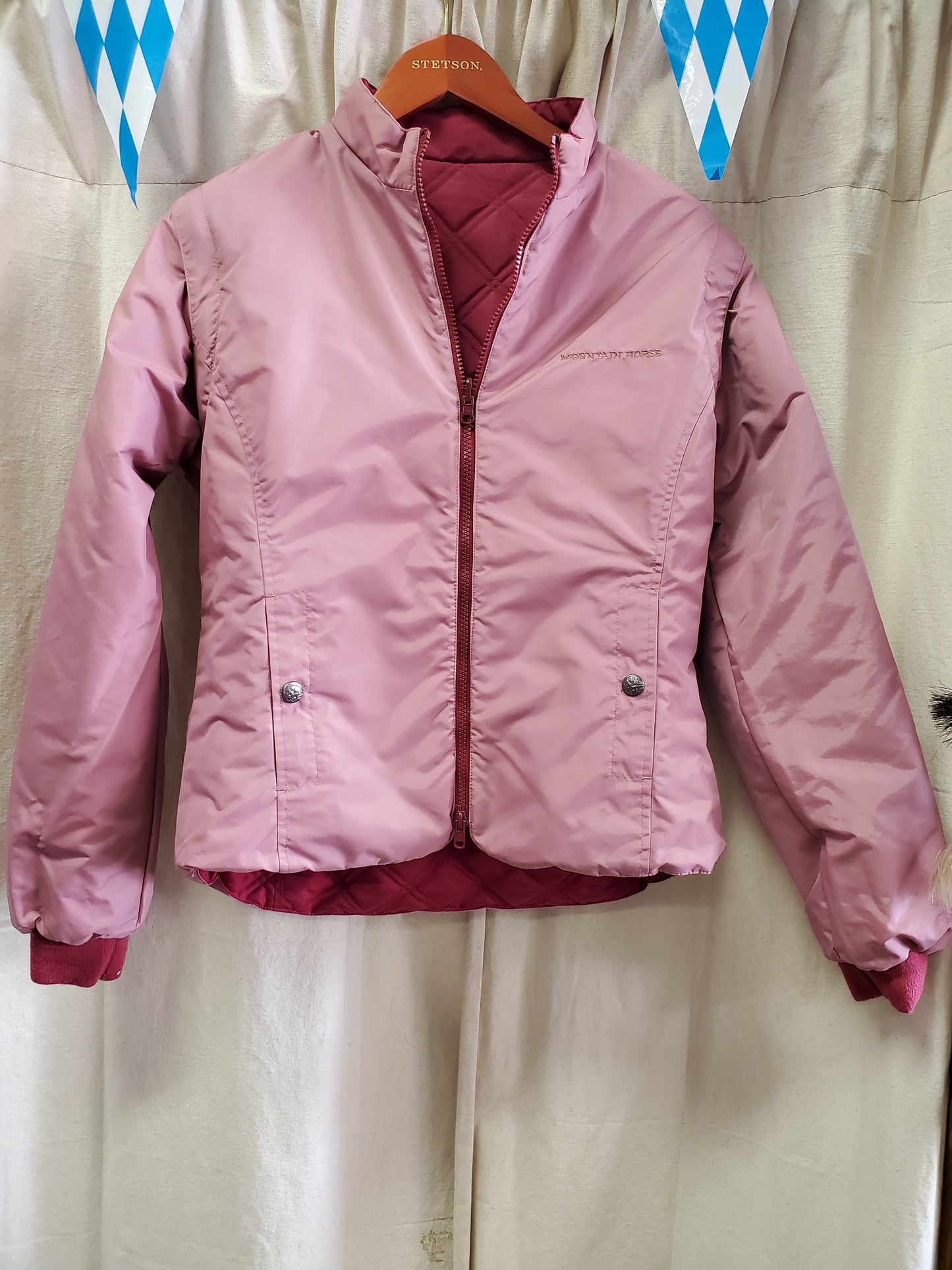 Pink Insulated Jacket-Reversible              Removable Arms