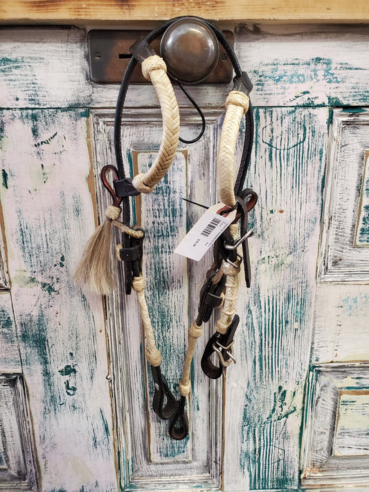 Double Ear Headstall/Curb Strap